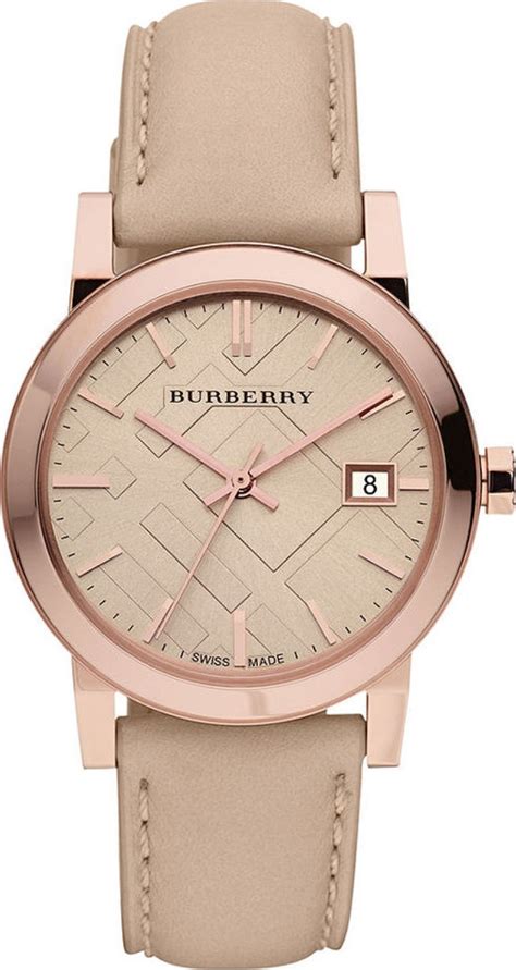 burberry the city rose gold beige leather watch|Burberry The City Beige Dial Beige Leather Strap Watch for Women.